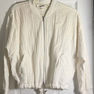 BB Dakota by Steve Madden Women's White Bomber Jacket